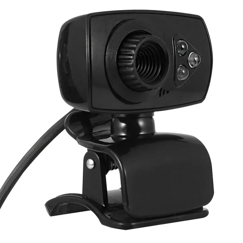 Веб камера 60fps USB 2 0 HD веб 480P с микрофоном камеры 3 светильник прищепка для