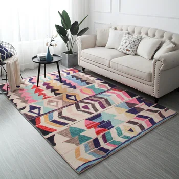 Morocco Soft Carpet For Living Room Home Fluffy Bedroom Carpet Bedside Rug Study Room Carpets Decorative Floor Hallway Area Rugs Leather Bag