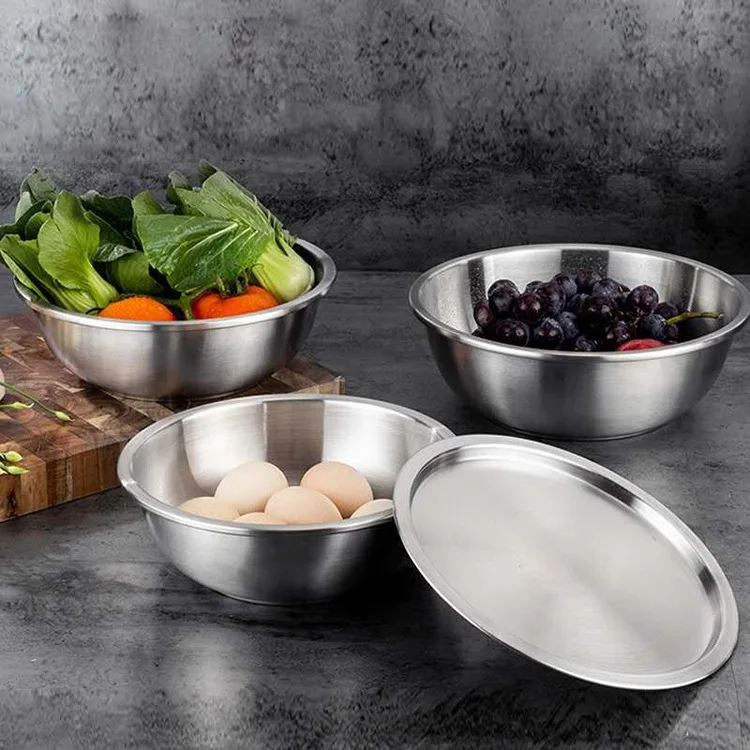 Stainless Steel Vegetable Basin Extra Large Mixing Bowl Metal Bowls Kitchen  Wash Big Accessory - AliExpress