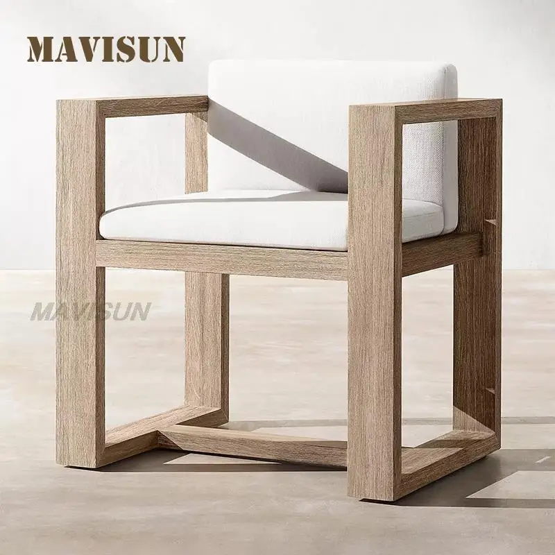Creative Dining Chair Restaurant Sofa Chairs For Leisure High Grade Simple Solid Wood Outdoor Furniture Set For Patio Garden