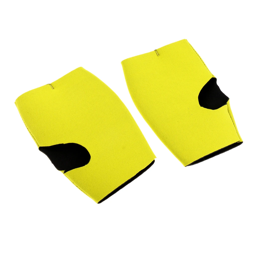 Neoprene Palm Protector Gloves for Kayak Paddling Canoe Boating Water Sports Yellow Blue & Black Neoprene Palm Protector Gloves for Kayak Paddling Canoe Boating Water Sports Yellow Blue & Black