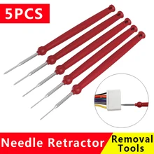 4/5 pçs ferramenta de remoção de plugue do carro agulha retrator picareta ferramenta conexão chicote de fios fio elétrico extrator terminal reparação ferramentas manuais kit