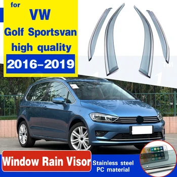 

Side Window Deflectors For Volkswagen VW Golf Sportsvan 2016 2017 2018 2019 Sun Rain Deflector Window Visor Weather Shields