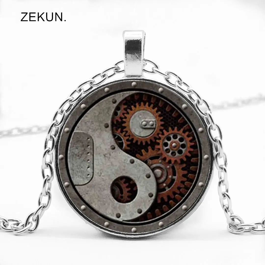 LIAOZEKUN 2019/Новое Очаровательное ожерелье в стиле стимпанк круглая Шестерня