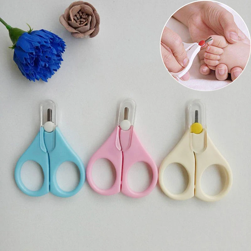 

Safety Nail Clippers Scissors For Newborn Baby Convenient Daily Baby Nail Shell Shear Manicure Tool Easy Use Holdable Infant
