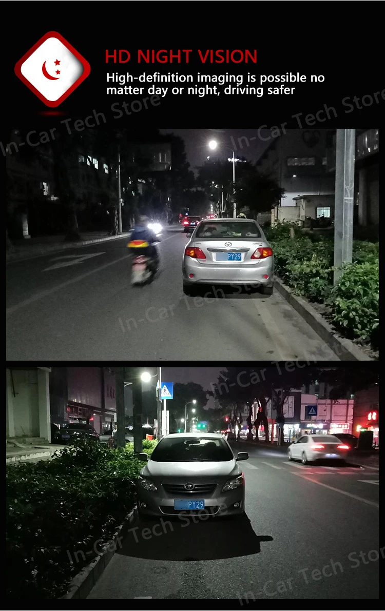 4.3- Inch Dash CAM Dual - Lens 1080P Rearview Mirror Dash CAM 10