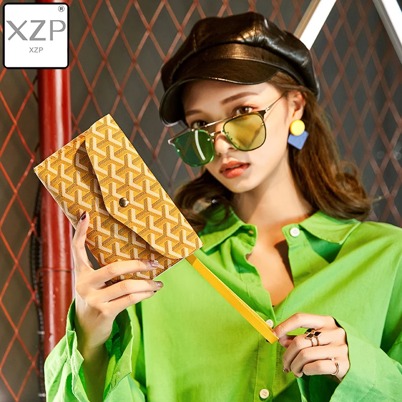 Кошелек XZP женский для телефона брендовый дизайнерский длинный бумажник из