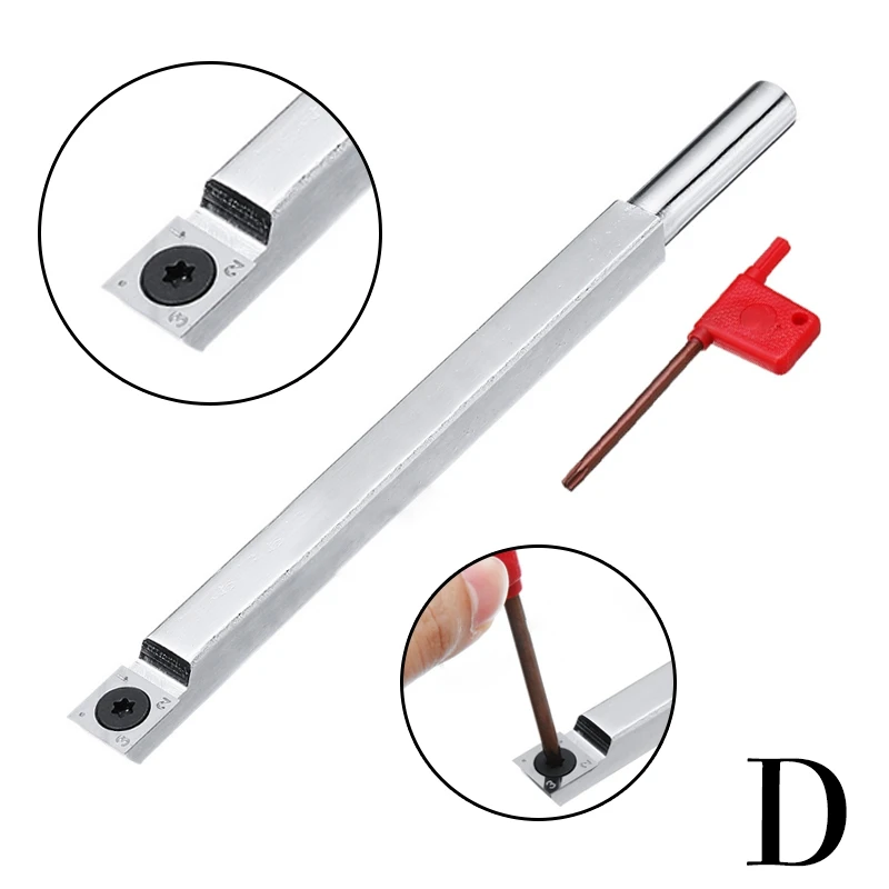 

Alloy Turning Tool With Wood Carbide Insert Cutter Square/Round DIY Lathe Rotary Cutter Rod Woodworking Machine Accessories