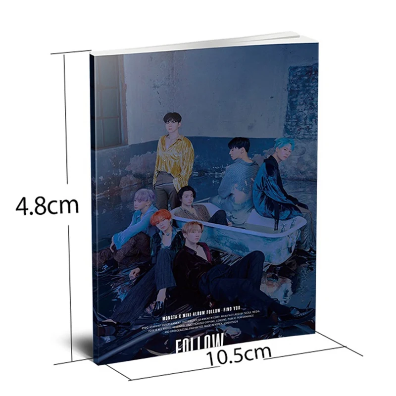 Kpop Monsta X FOLLOW-FIND YOU Mini Photo Book фотография альбом плакат картина