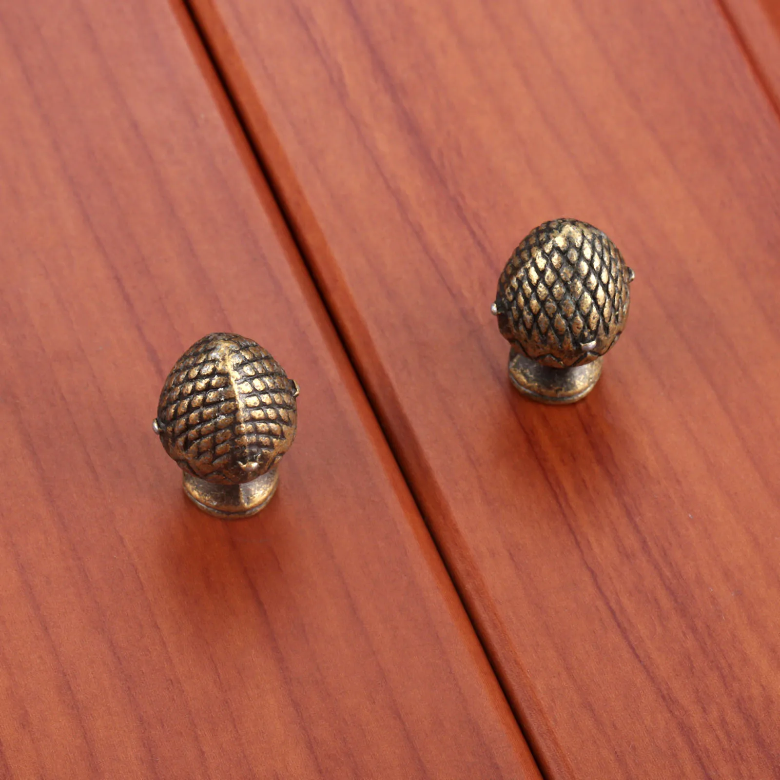 Strawberry Knobs Antique Bronze Handles 2pcs/kit Alloy Pulls w/screws 25*15mm Vintage Furniture Door Cupboard Drawer Kitchen furniture knobs,mechanical equipment handles
