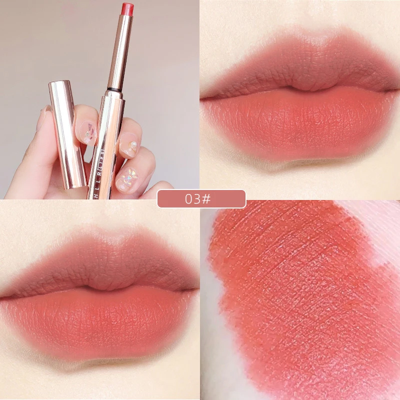 Stylo à lèvres mat, brillant à lèvres, résistant à l'eau, longue durée, Sexy, rouge, marron, velours liquide, maquillage coréen