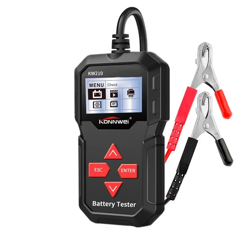 KONNWEI KW210 12V Car Battery Tester 100 to 2000CCA Battery tools Auto Battery Analyzer For The Car Cranking Charging Diagnostic