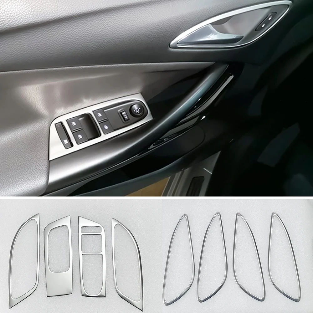 8Pcs Chrome Poignée de Porte Intérieure Bouton Garniture Garniture Couvre  Pour Opel Astra K 2017 2018 2019 2020 Accessoires (LHD) - AliExpress