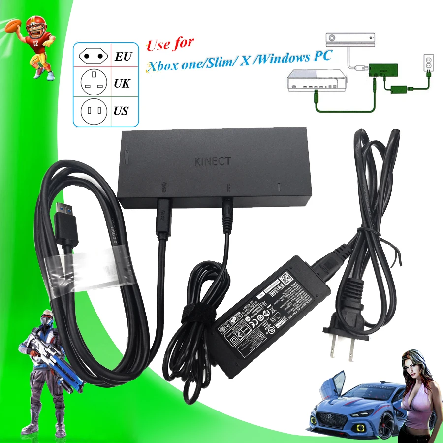 2020 NEW Version Kinect 2 0 Sensor AC Adapter Power Supply XBOXONE Slim X Kinect Adaptor
