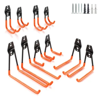 

Wall Mount Garage Bike Hanger Hook Heavy Duty Metal Hooks Garden Bathroom Organizer Hooks Kitchen Storage Tools