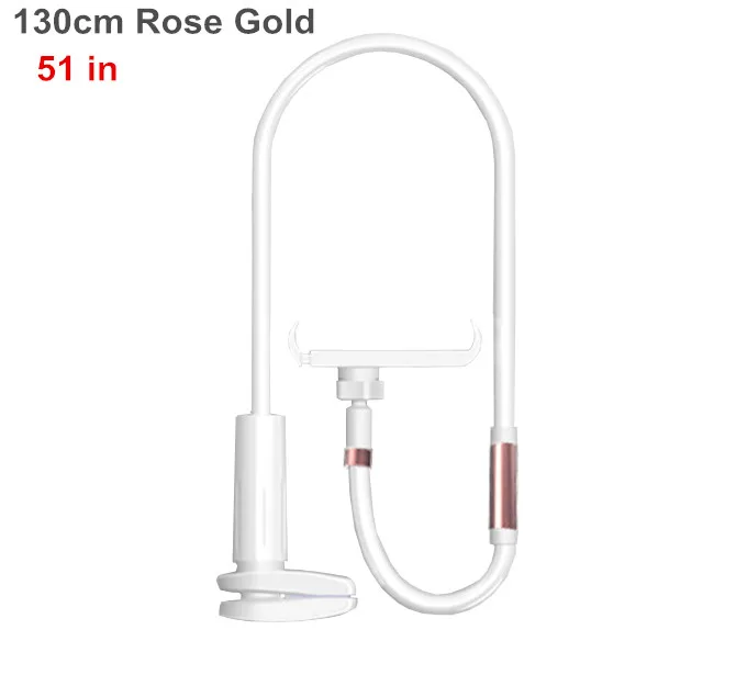 130cm Rose Gold Универсальный держатель для планшета с длинной ручкой для samsung ipad Air Mini Xiaomi M ipad Kindle 4,0-11 дюймов, подставка для телефона и планшета - Цвет: 130cm Rose Gold