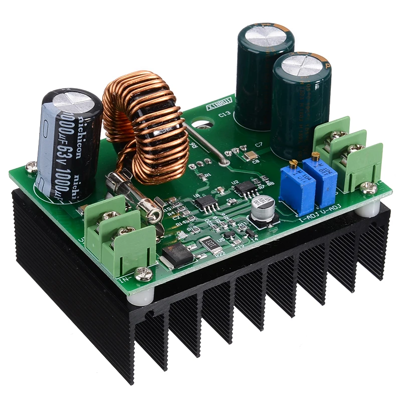 1 шт 600W DC-DC шаг вверх Напряжение Зарядное устройство модуль 12 V-60 V-12 V-80 V постоянного тока в переменный ток, повышающий преобразователь постоянного тока с Питание модули регулируемая плата