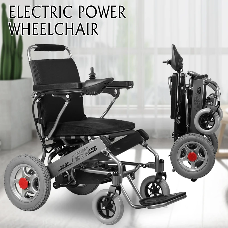 Lightweight Portable Folding Mobility Electric Power Wheelchair For Old Elderly Disabled