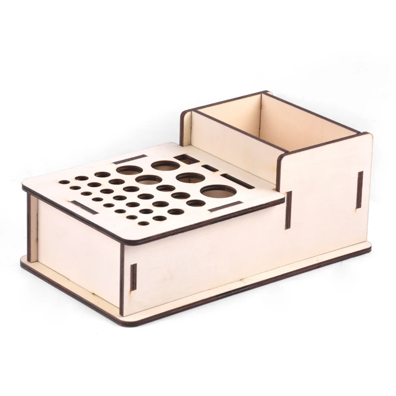 AAAJ-деревянная коробка для хранения студийных инструментов для моделирования краски кисти держатель стойки дисплей стенд Органайзер товары для рукоделия аксессуары