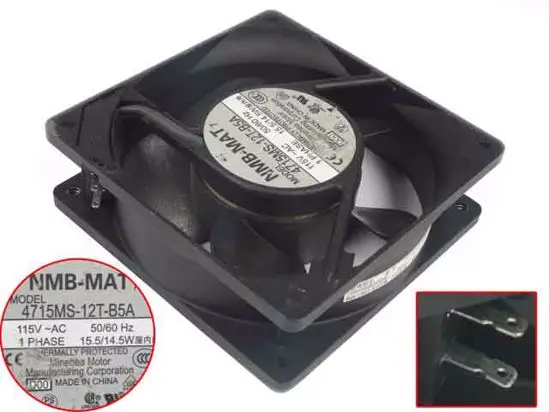 NMB MAT 4715MS 12T B5A D00 AC 115V 15 5/14 5 W вентилятор охлаждения сервера|square fan|server fanac fan |