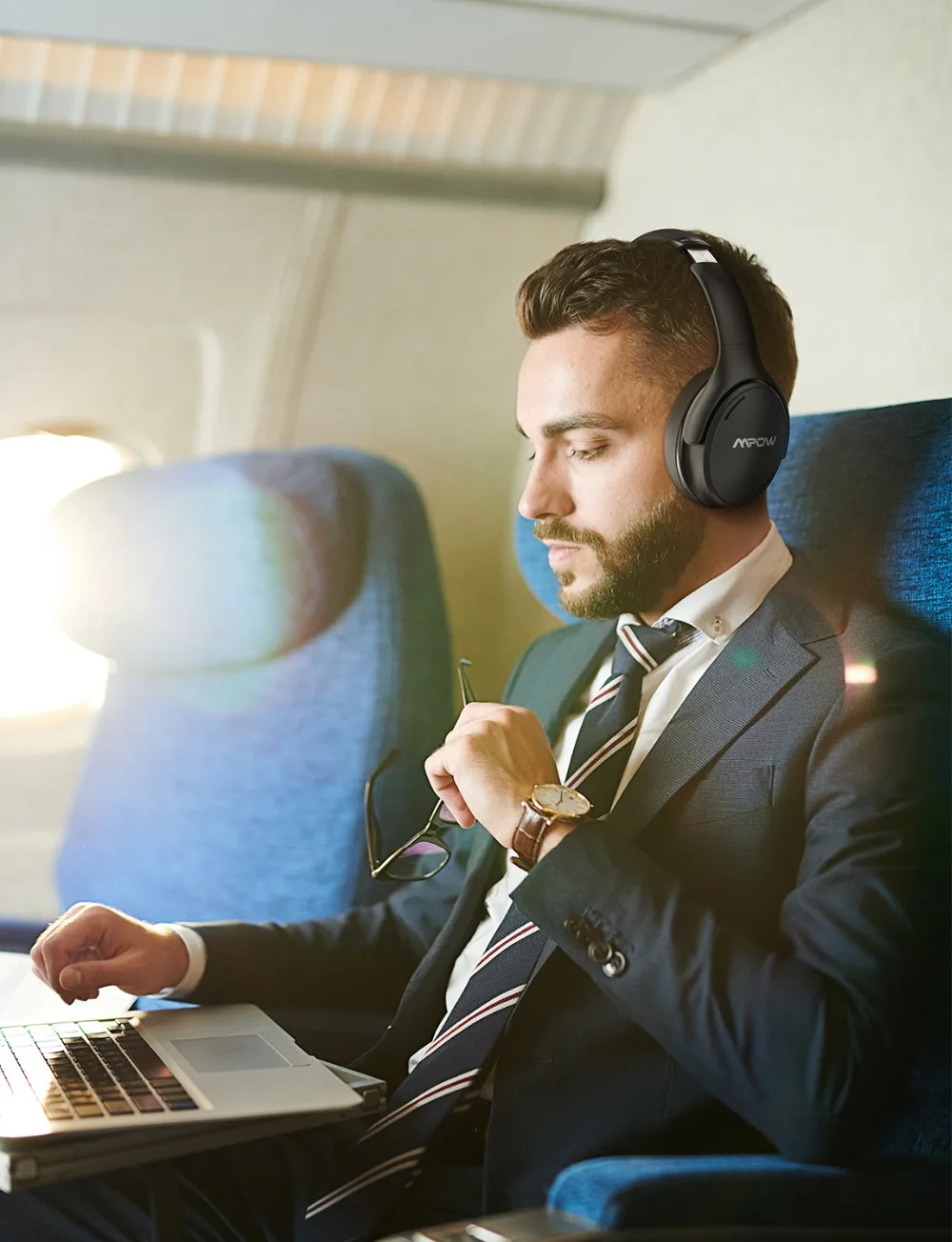 Mpow H19 IPO Wireless Headphones ANC Noise Canceling Headphone HiFi Stereo Bluetooth 5.0 Headset With 30H Playtime For Iphone 11 Huawei P30 Lite (6)