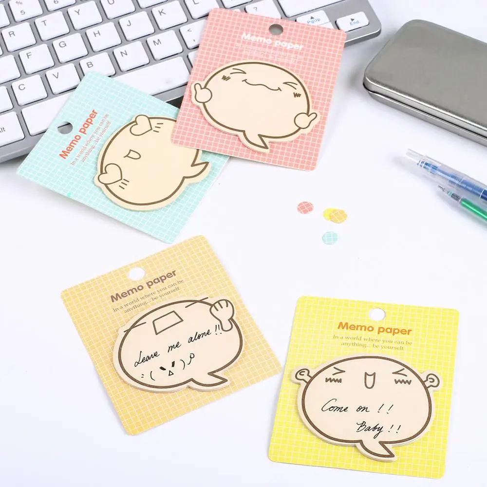 Korean Funny Kawaii Memo Pad Post Cute Sticky Note Notepad Stationery  Memopad School Office Decor Kit Accessory Sheet Stationary - AliExpress  Education & Office Supplies