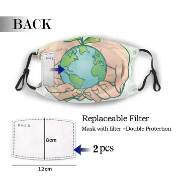 

protective mask with filter Environmental Protection Stand For Earth anti dust PM2.5 reuse adult teen child girl