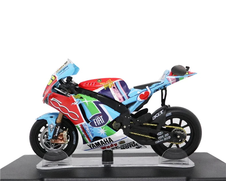 LEO модели 1/18 Honda NSR500 тест Valencia 2000 Yamaha YZR Ducati Desmosedici GP12 Aprilia RSW250 тест Jerez 1999 GP125 WC1995 - Цвет: Yamaha Assen 2007