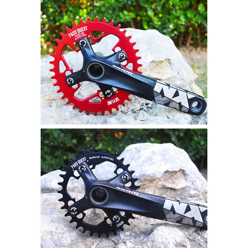 Narrow And Wide Tooth Elliptical Disc Positive And Negative Tooth Plate Mountain Bike Single Disc Tooth Plate