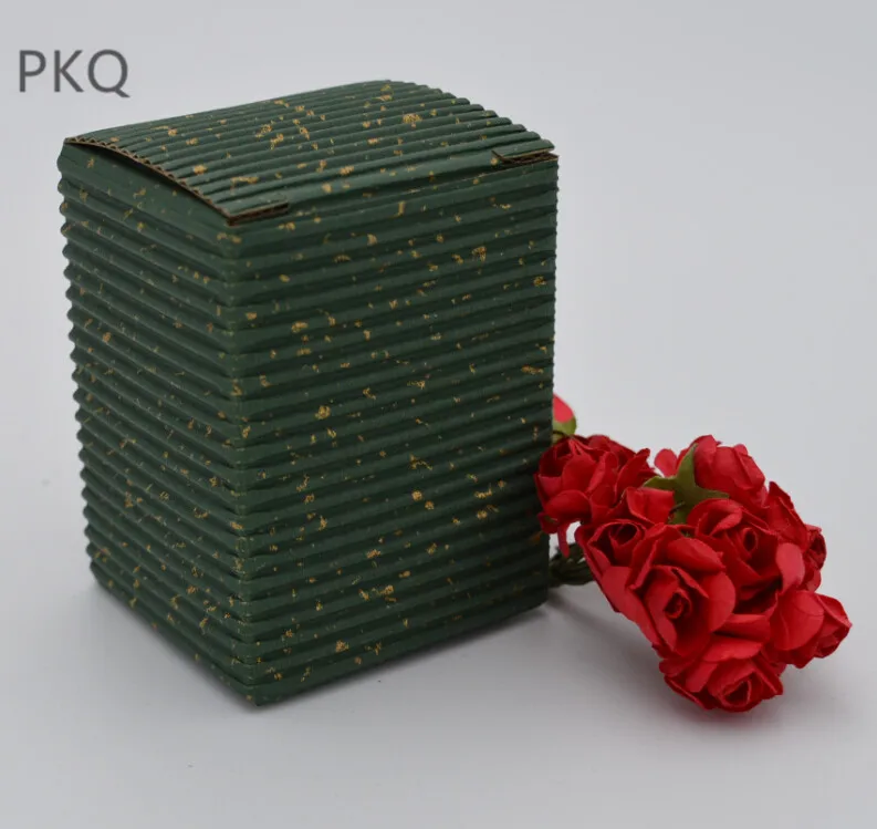 

15pcs colored corrugated boxes green red brown color paper box for tea packaging carton food can packing box