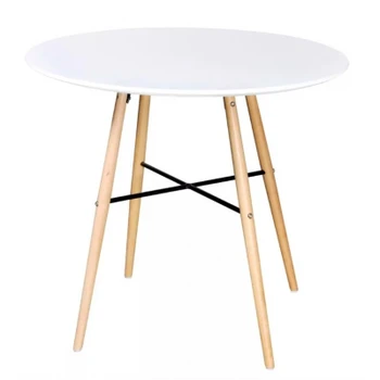 

Dining table MDF white round table modern minimalist style fashion dining table desk