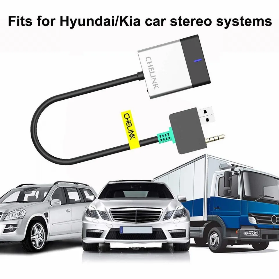 CHELINK handsfree aux bluetooth автомобильный комплект аудио интерфейс адаптер для hyundai Kia Elantra Touring, Sonata, Azera