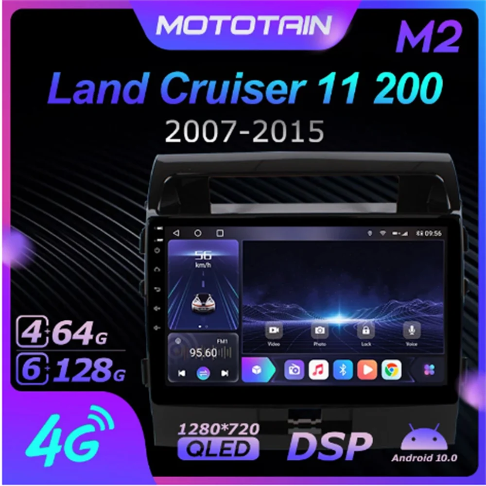 Ownice 6G+128G Android 10.0 Car Radio For Toyota Land Cruiser 11 200 2007 - 2015 Multimedia 4G LTE GPS Navi 360 BT 5.0 Carplay | Автомобили