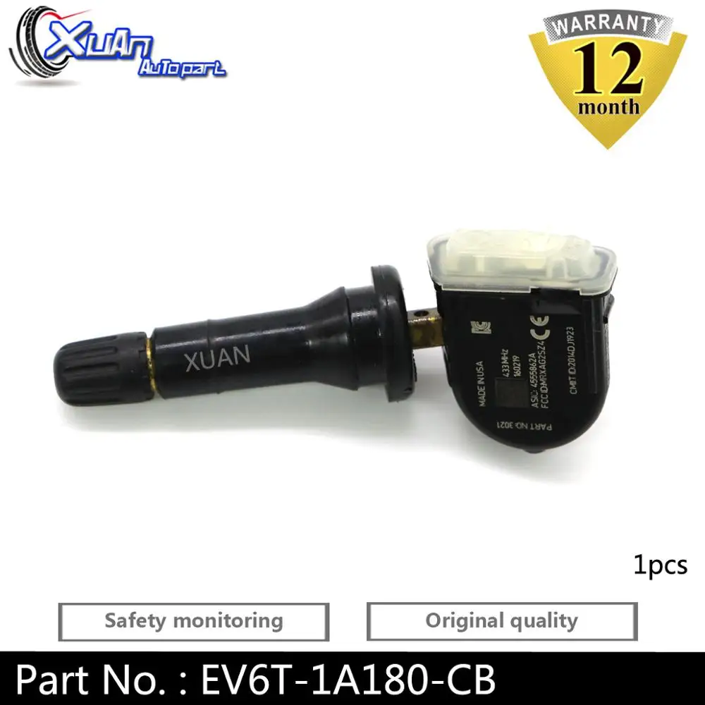 XUAN 1 шт. датчик давления в шинах TPMS для Ford Ranger Tourneo подключение курьерский транспорт 433 МГц EV6T-1A180-CB EV6T-1A150-CB