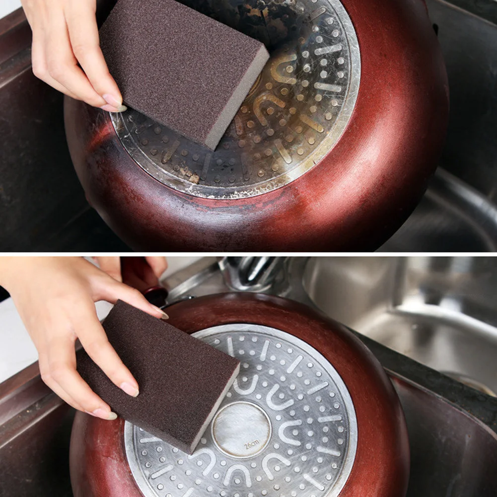 5Pcs Multi-functional Abrasive Emery Magic Cleaning Sponge Thicken Rust Remover