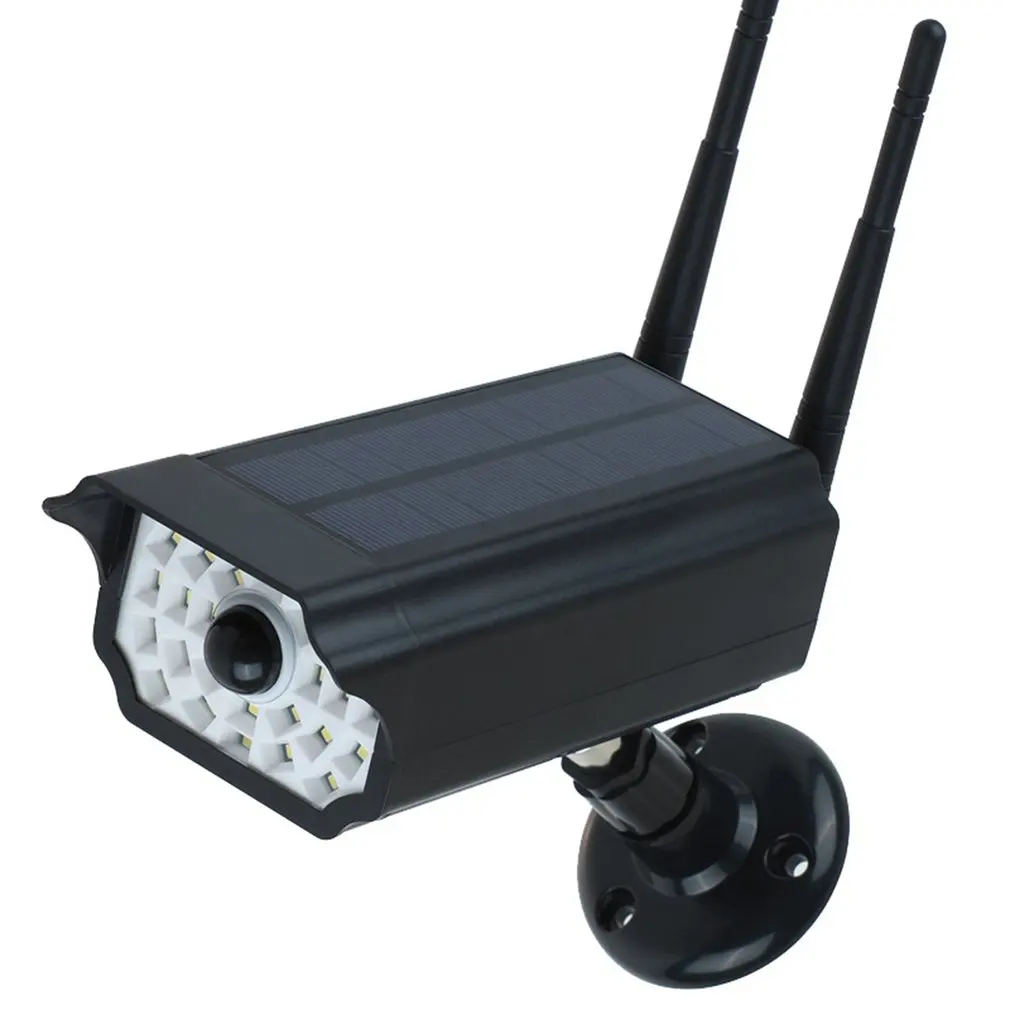 

Dummy Solar Powered Camera High Simulation CCTV Fake Camera Flashing Led Red Light Home Security Battery Camera Monitor