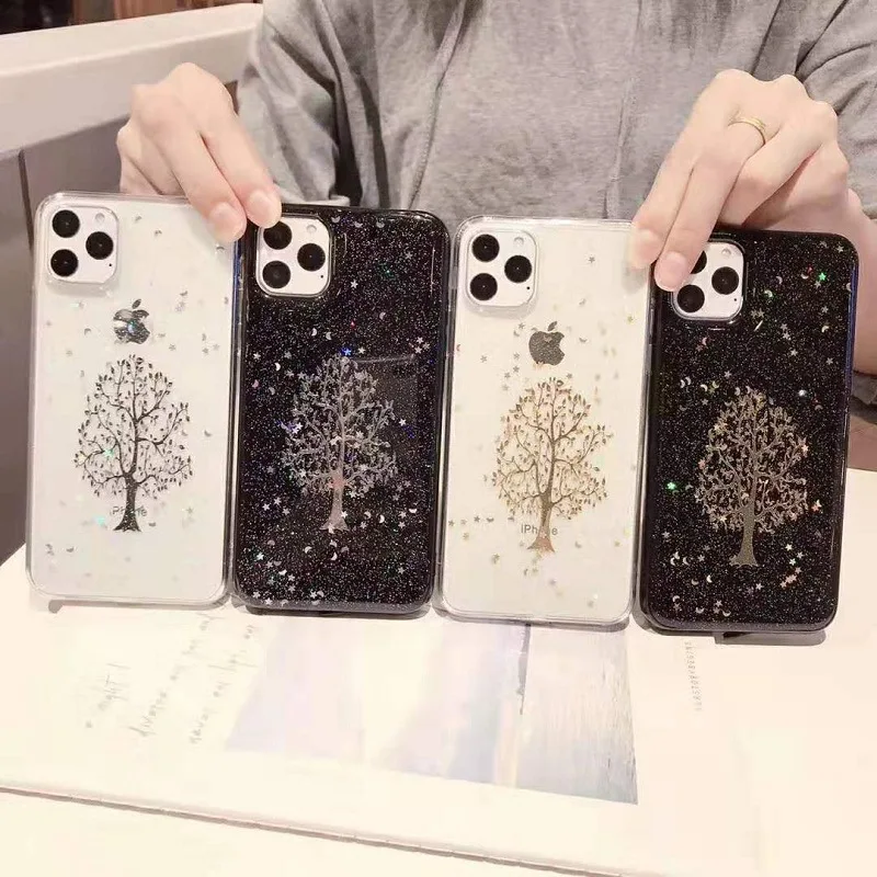 Сверкающий чехол s для iPhone 6S 6 7 8 Plus XS Max, кожаный мягкий силиконовый чехол из ТПУ для Iphone Xs Max