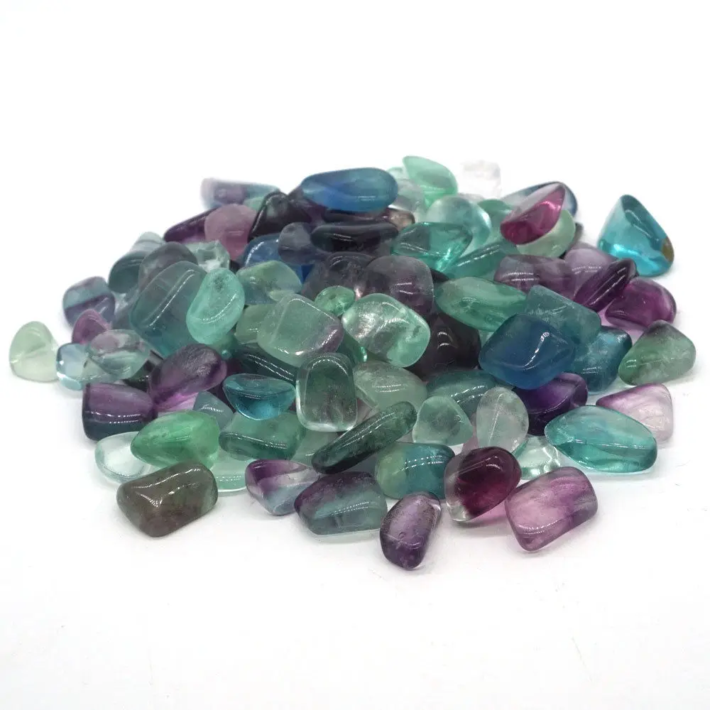 

50g Natural Stones Fluorite Crystal Gemstone Mineral Specimen Mini Chip Crafts Wicca Reiki Healing Home Decoration