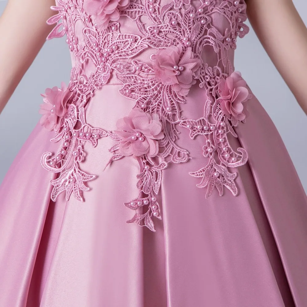2019 г. Платье с цветочным рисунком для девочек, бальное платье для девочек, детское платье принцессы Свадебное платье для девочек от 10 до 12