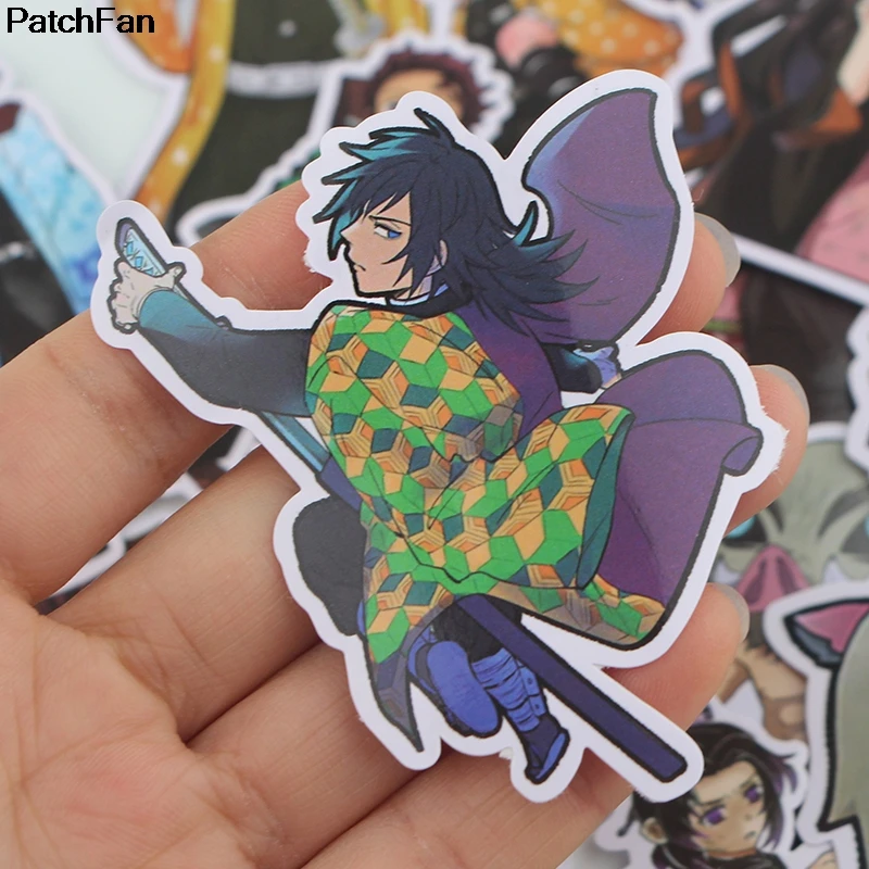 Patchfan 17 шт. kimetsu no yaiba ПВХ водонепроницаемые наклейки для скрапбукинга DIY багаж скейтборд ноутбук велосипед стены гитары A2627