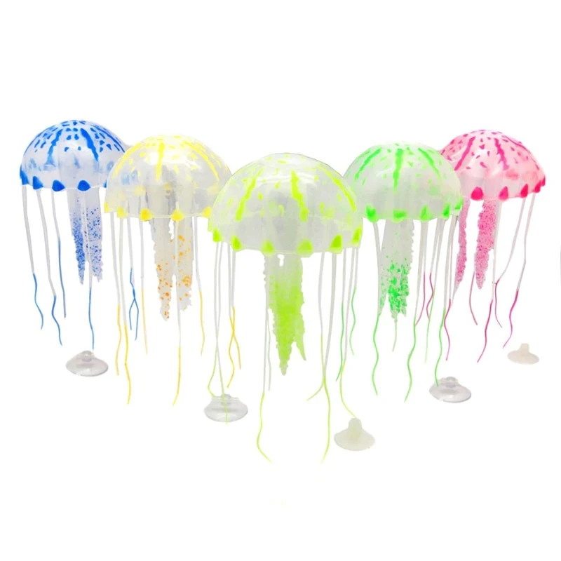 1 шт. искусственная Медуза аквариум украшение для аквариума плавание светящийся