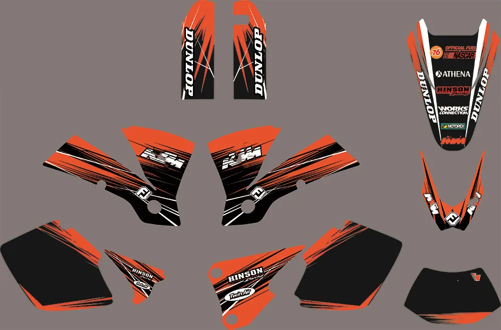 3 м EXC 2003 мотоцикл Графика& Фоны Графика наклейки Наборы для KTM SX EXC 2003 125 200 250 300 400 450 525 2003