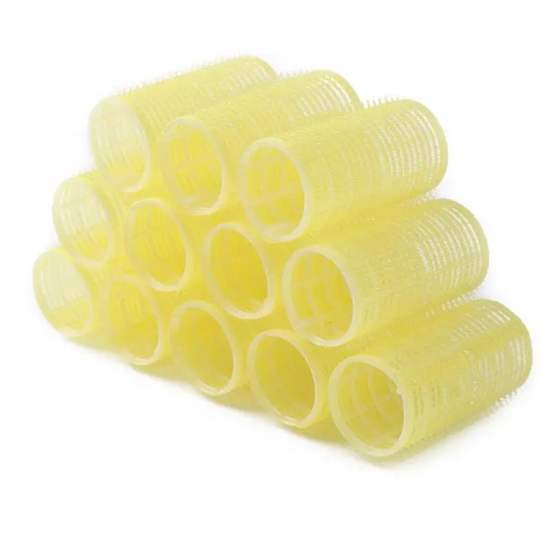 04 12pcs 12 шт. самозахватные бигуди для волос любого размера DIY парикмахерские бигуди - Цвет: 04 12pcs