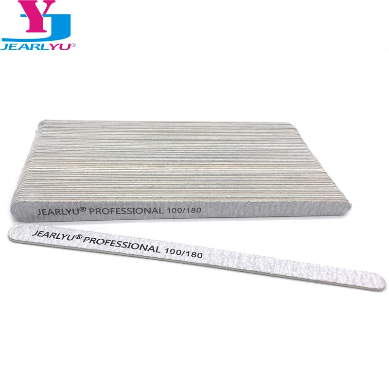 

100pcs Wooden Nail File 100/180 Strong Thick Professional Buffer Sandpaper Nail Buffing Sanding Files Straight lima pedicure