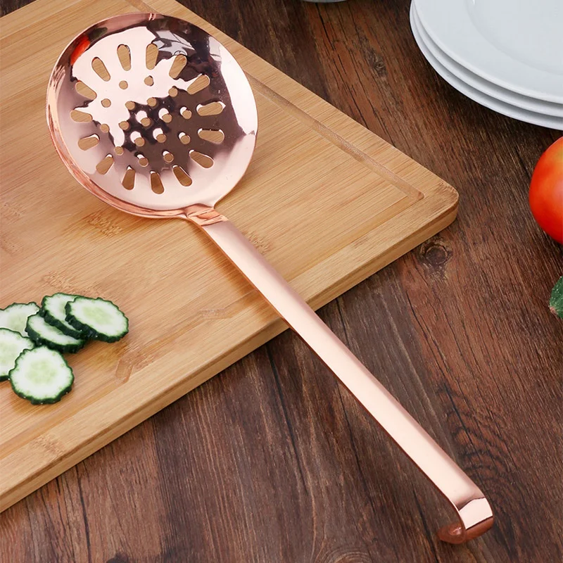 LUDA Stainless Steel Colander Kitchen Vegetable Skimmer Spoon Ladle Strainer Filter Drain Veggies Gadget Cooking Tools