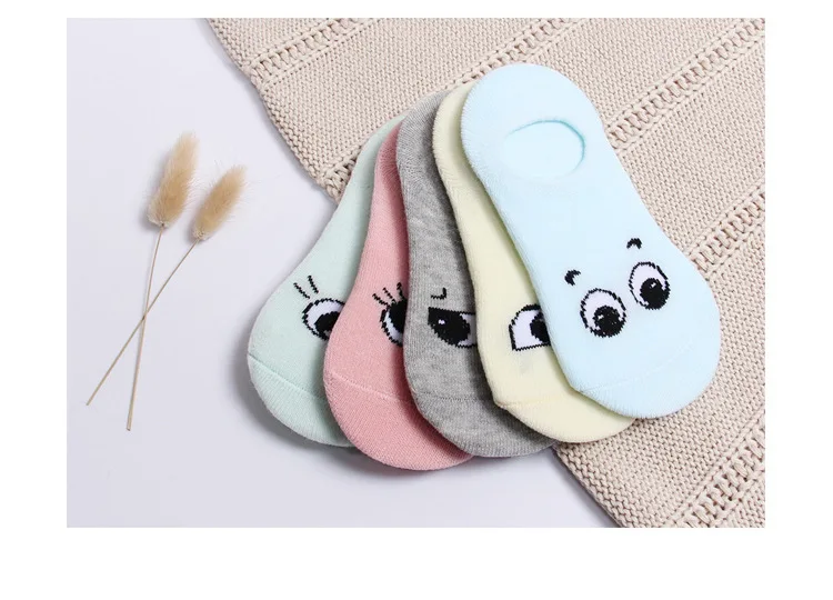 Spring And Summer New Style Children Mesh Breathable Hidden Ankle Socks Wholesale Children Socks Cartoon Pattern Thin No-show So
