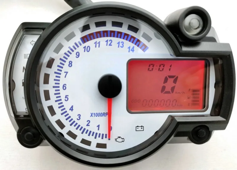 Lcd Цифровая модификация, таблица пробега 1827 цветов, переключаемый регулируемый 1-8 цилиндр для мотоцикла