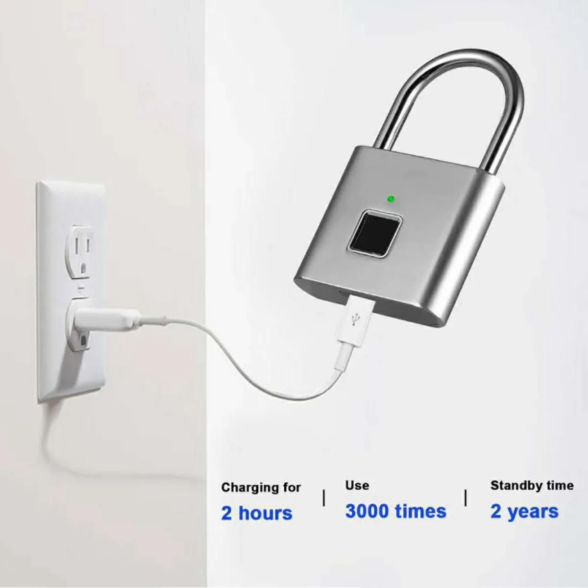 USB Перезаряжаемый умный Keyless электронный замок с отпечатком пальца домашняя Противоугонная безопасность безопасности замок двери багаж чехол замок