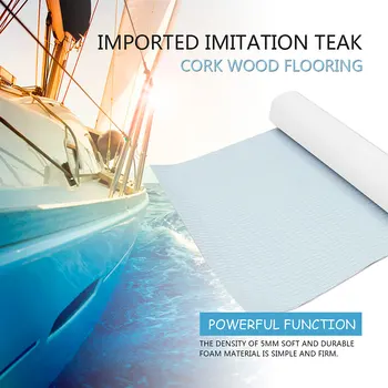 

220*90cm Newest Self-Adhesive EVA Foam Boat Marine Boat Flooring Faux Boat Teak Decking Sheet Accessories Marine