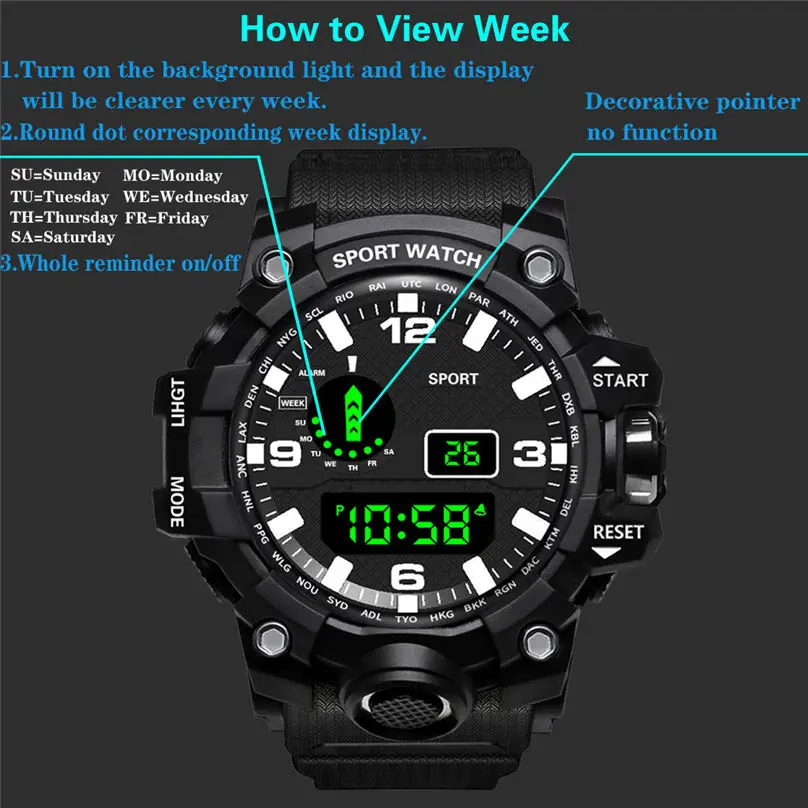 HONHX Luxury Mens Digital LED Watches Date Sport Waterproof Men Outdoor Electronic Watch 3D13 (7)